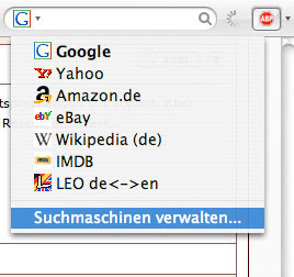 Suchmaschinen in Firefox hinzufügen
