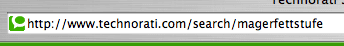 Suche nach Magerfettstufe bei Technorati
