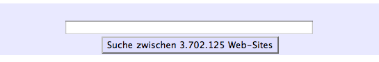 Eingabefeld einer Suchmaschine