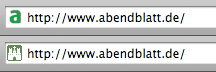 neues Favicon beim Senatsblatt