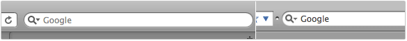 Suchschlitze von Safari und Firefox