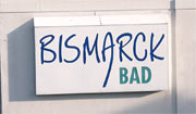 Bleibt das Logo vom Bismarckbad?