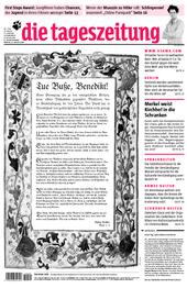 Titelbild der taz vom 22.08.05